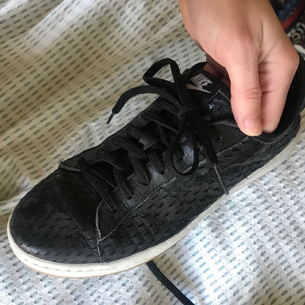 Etched Black Nike Sneakers